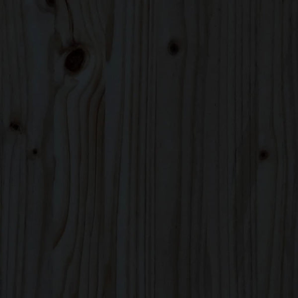 Schwarzes Bettgestell mit Kopfteil Lusia Small Single (Holz)