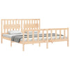 Bettrahmen mit Kopfteil Olibieada Super King Size (Holz)