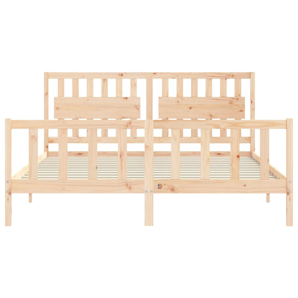 Bettrahmen mit Kopfteil Olibieada Super King Size (Holz)