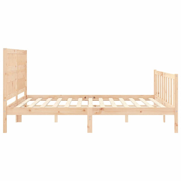 Bettrahmen mit Kopfteil Olibieada Super King Size (Holz)