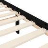 Schwarzes Bettgestell mit Kopfteil Orsilia Small Single (Holz)