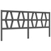 Graues Bettgestell mit Kopfteil Orsilia 200x200cm (Holz)