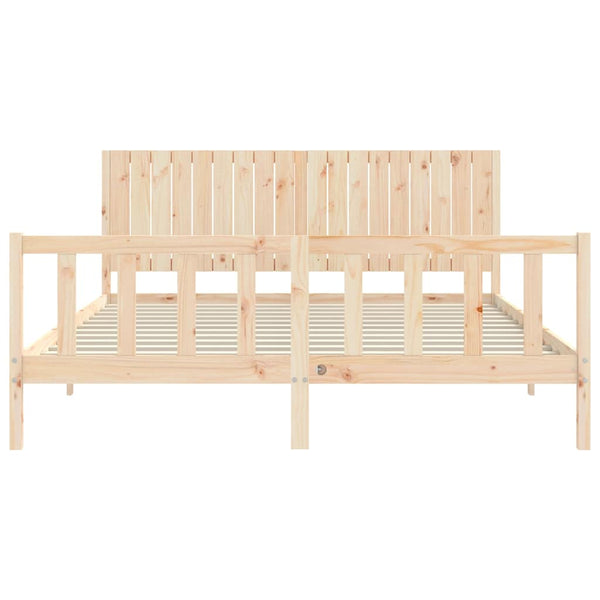 Bettrahmen mit Kopfteil Willodean Super King Size (Holz)