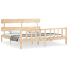 Bettrahmen mit Kopfteil Super King Size Bellul (Holz)