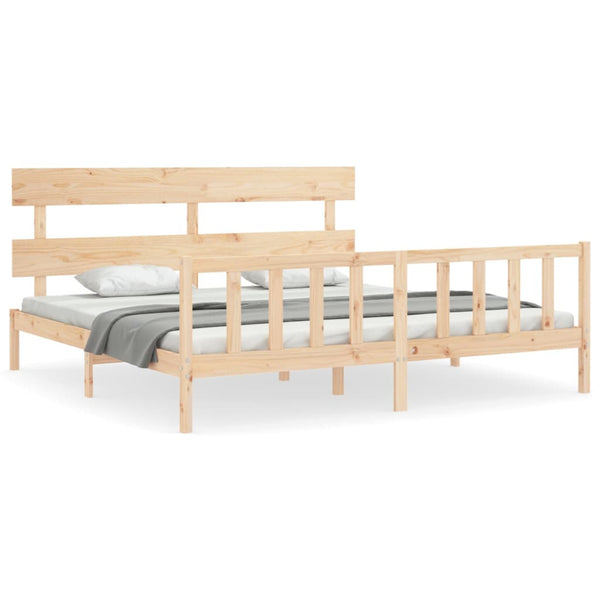 Bettrahmen mit Kopfteil Super King Size Bellul (Holz)