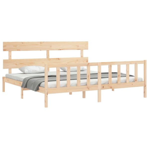 Bettrahmen mit Kopfteil Super King Size Bellul (Holz)