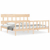 Super King Size Bettrahmen Kizner mit Kopfteil (Holz)