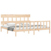 Super King Size Bettrahmen Kizner mit Kopfteil (Holz)