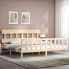 Super King Size Bettrahmen Kizner mit Kopfteil (Holz)
