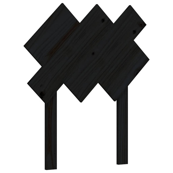 Schwarzes Bettgestell mit Kopfteil Jude Small Single (Holz)