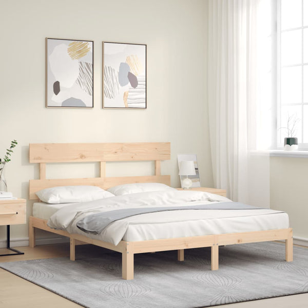 King Size Bellul -sängynrunko päädyllä (puu)