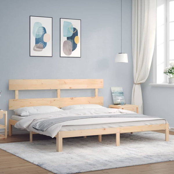 Bellul Super King Size Bettrahmen mit Kopfteil (Holz)