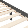 Bettgestell Bellul 200x200cm grau mit Kopfteil (Holz)