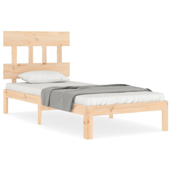 Kizner Bettrahmen mit Holzkopfteil (Einzelbett)