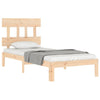 Kizner Bettrahmen mit Holzkopfteil (Einzelbett)