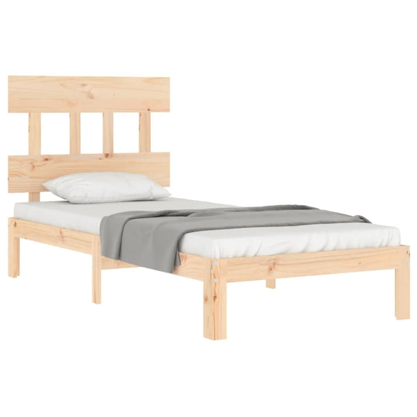 Kizner Bettrahmen mit Holzkopfteil (Einzelbett)
