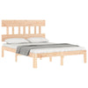 Kizner Small Double Bettgestell mit Kopfteil (Holz)