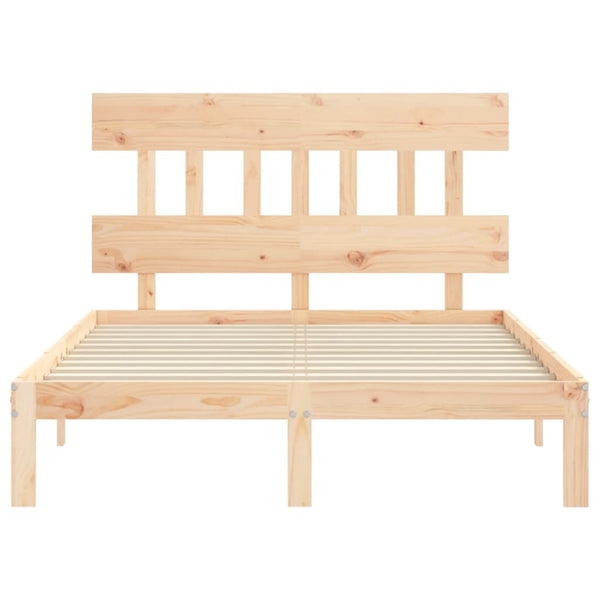 Kizner Small Double Bettgestell mit Kopfteil (Holz)