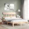 Kizner Small Double Bettgestell mit Kopfteil (Holz)
