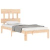 Bettgestell Kizner mit Kopfteil 90x200cm (Holz)