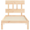 Bettgestell Kizner mit Kopfteil 90x200cm (Holz)