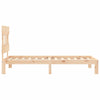 Bettgestell Kizner mit Kopfteil 90x200cm (Holz)