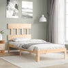 Bettgestell Kizner mit Kopfteil 90x200cm (Holz)