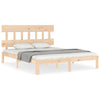 Kizner King Size Bettgestell mit Kopfteil (Holz)