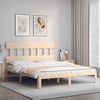 Kizner King Size Bettgestell mit Kopfteil (Holz)