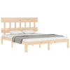 Kizner King Size Bettgestell mit Kopfteil (Holz)