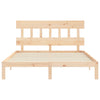 Kizner King Size Bettgestell mit Kopfteil (Holz)