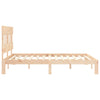 Kizner King Size Bettgestell mit Kopfteil (Holz)