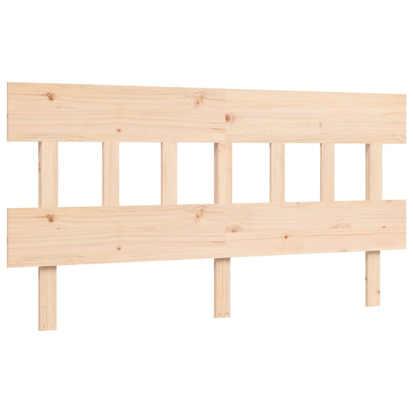 Kizner King Size Bettgestell mit Kopfteil (Holz)