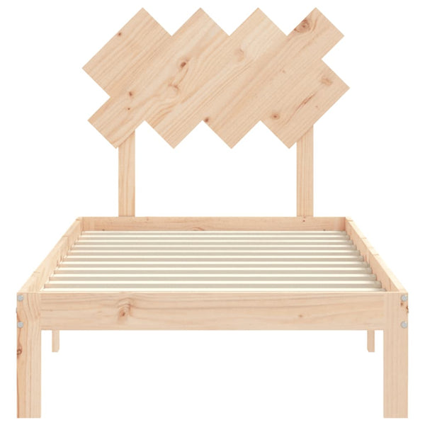 Bettgestell mit Kopfteil Brady 90x200cm (Holz)