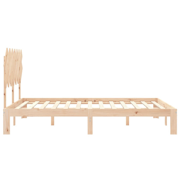 Bettrahmen mit Kopfteil Brady King Size (Holz)