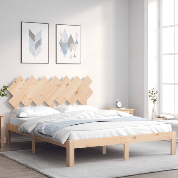 Bettrahmen mit Kopfteil Brady King Size (Holz)