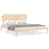 Bettgestell mit Kopfteil Brady Super King Size (Holz)