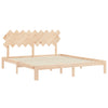 Bettgestell mit Kopfteil Brady Super King Size (Holz)