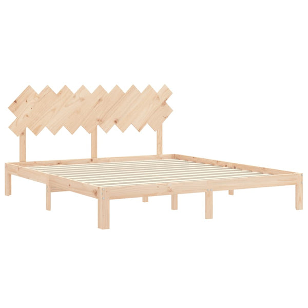 Bettgestell mit Kopfteil Brady Super King Size (Holz)