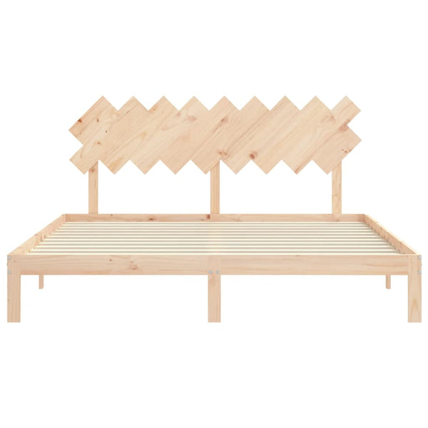 Bettgestell mit Kopfteil Brady Super King Size (Holz)