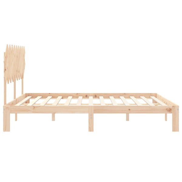 Bettgestell mit Kopfteil Brady Super King Size (Holz)