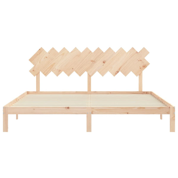 Bettgestell mit Kopfteil Brady 200x200cm (Holz)
