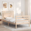 Bettgestell mit Kopfteil Mititelu 100x200cm (Holz)