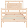 Bettgestell mit Kopfteil Mititelu 100x200cm (Holz)
