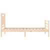 Bettgestell mit Kopfteil Mititelu 100x200cm (Holz)