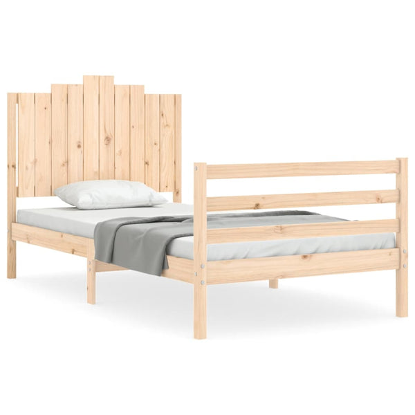 Bettgestell mit Kopfteil Moinita 100x200cm (Holz)