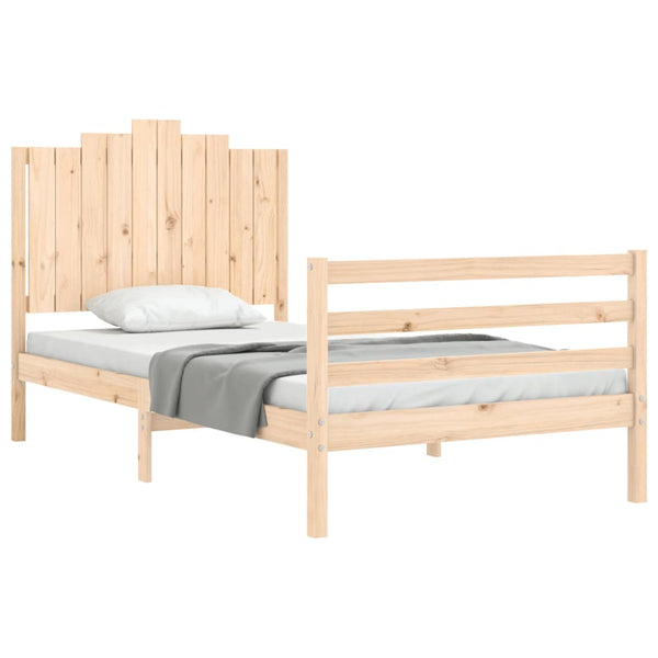 Bettgestell mit Kopfteil Moinita 100x200cm (Holz)