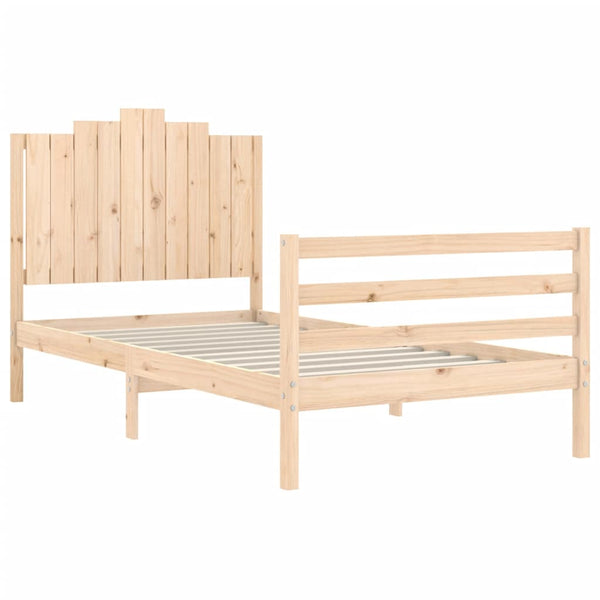 Bettgestell mit Kopfteil Moinita 100x200cm (Holz)