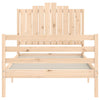 Bettgestell mit Kopfteil Moinita 100x200cm (Holz)