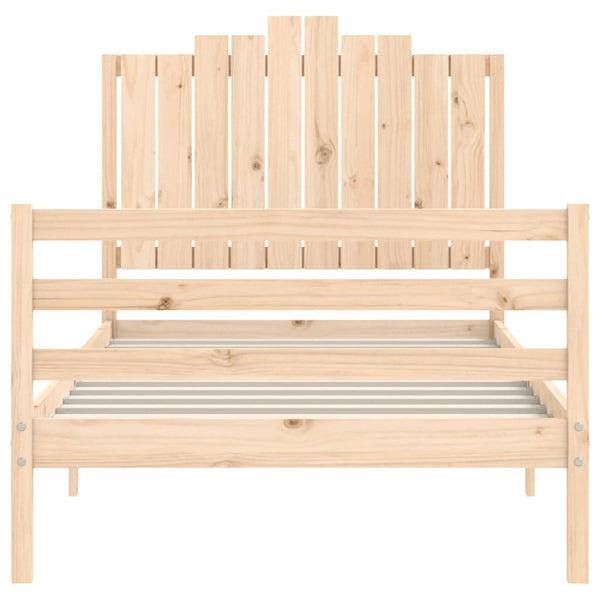 Bettgestell mit Kopfteil Moinita 100x200cm (Holz)
